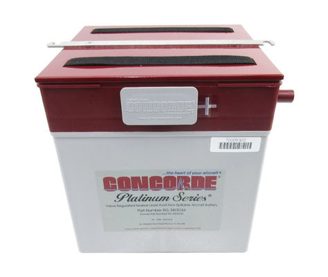 RG-380E 44 FAA Aircraft Spare Parts Premium Concorde Lead Acid Aircraft Battery